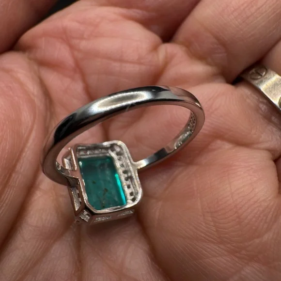 FINAL SALE Natural Paraiba Tourmaline Doublet Set in 925 Sterling Silver - Picture 7 of 14